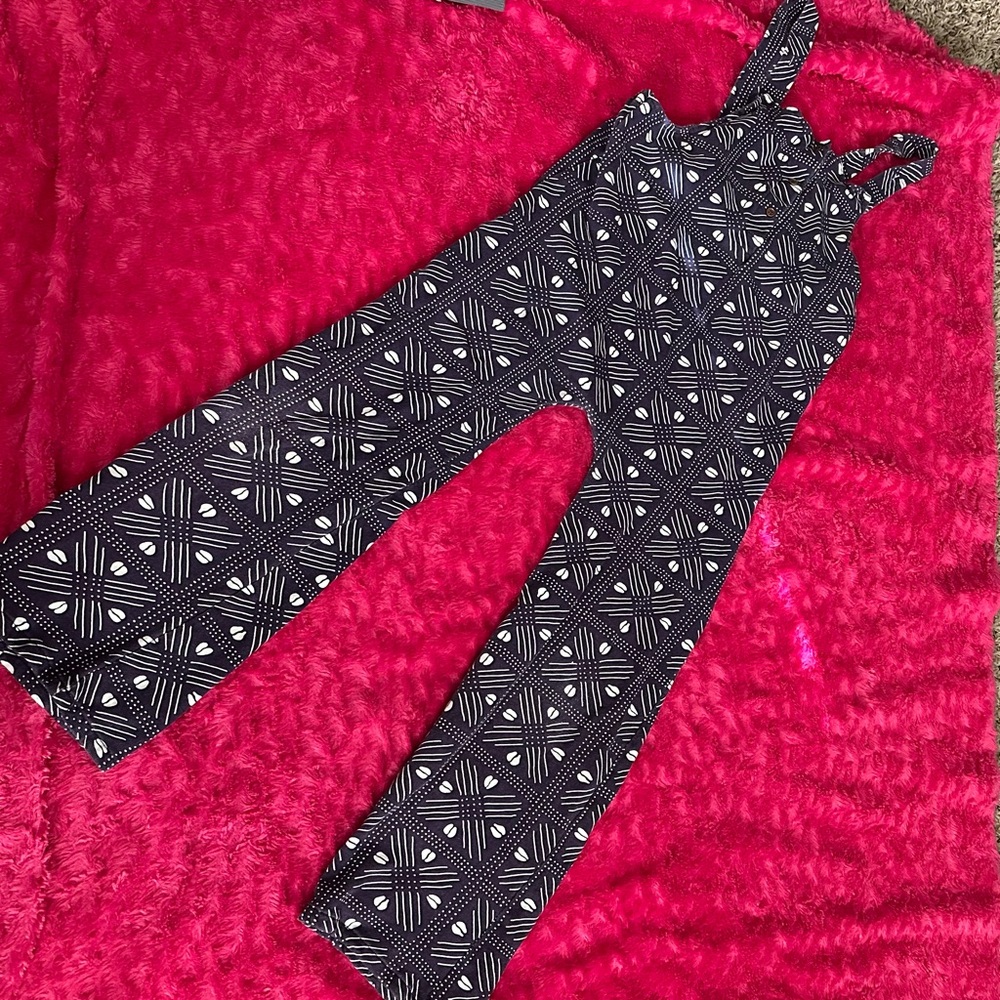 Ade + Ayo Stylish Navy and White Jumpsuit